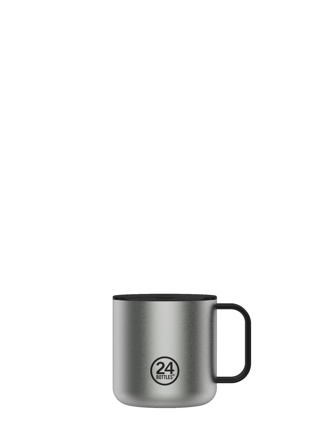 Casa termokop med hank, 340 ml – Brushed Steel